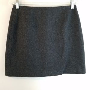 J. Crew Wool Cashmere Zip Front Mini Skirt 4